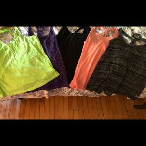 Lot of 5 Old Navy workout tanks